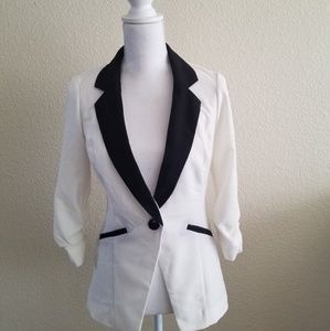 Black and White Blazer